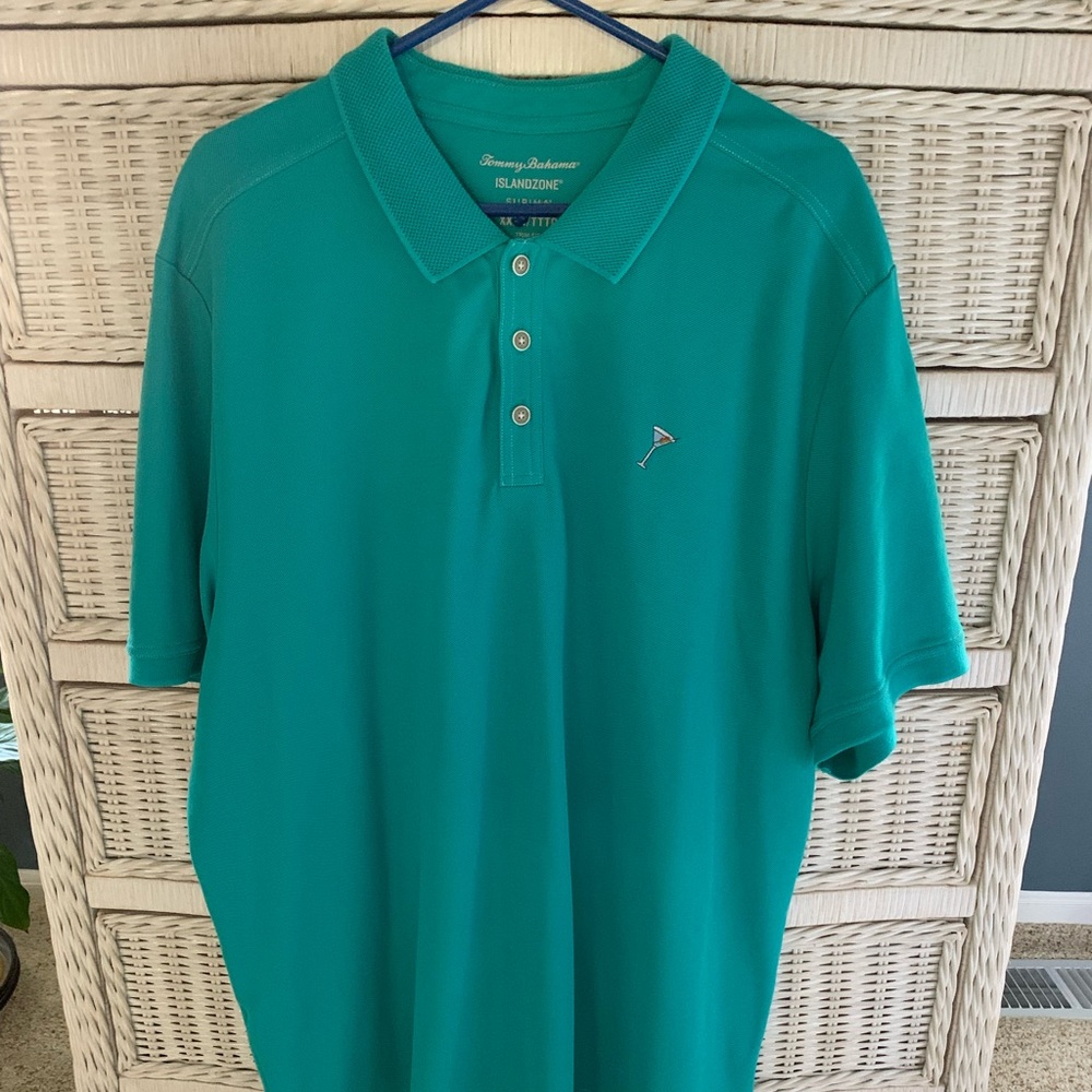 Tommy Bahama Cocktail Polo in Teal